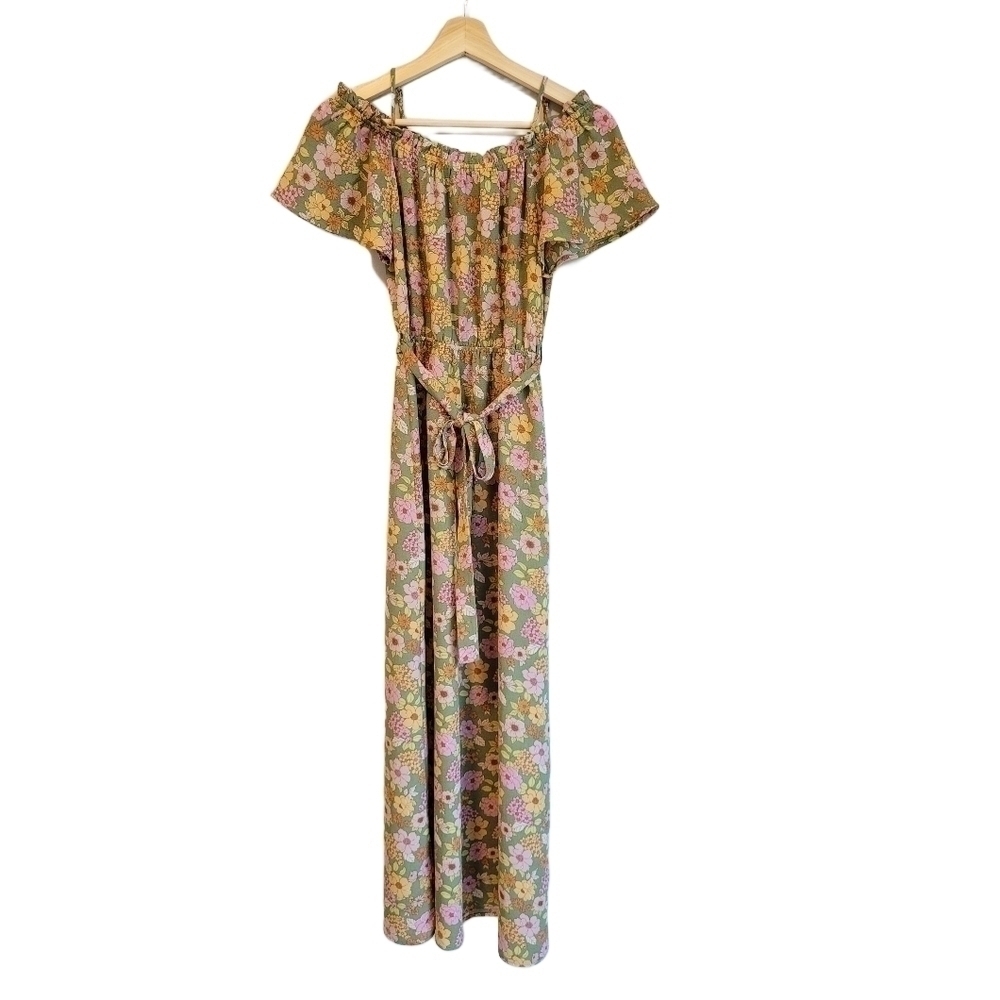 Monteu los Angeles Floral Maxi Dress small - Picture 7 of 13